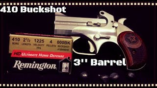 Remington HD 410 000 Buckshot amp Bond Arms Ballistics Gel Test HD [upl. by Alyam]