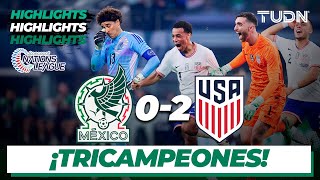 Resumen y goles  México 02 Estados Unidos  CONCACAF Nations League 2024  Final  TUDN [upl. by Vitek]