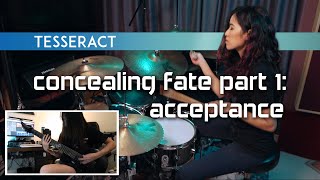 TesseracT  Concealing Fate Part 1 Acceptance  Mini drum amp guitar cover ft CORALRIFFS [upl. by Eita475]