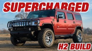 FIREBREATHING HUMMER H2  CAMMED  SUPERCHARGED BUILD VIDEO [upl. by Beaver182]