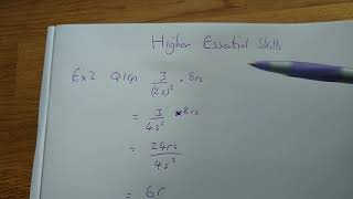 Higher Essential Skills Exercise 2 Q 1p [upl. by Mandeville]