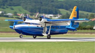 Legendary Grumman HU16 Albatross N98TP Landing amp TakeOff in Bern Switzerland [upl. by Nabru]