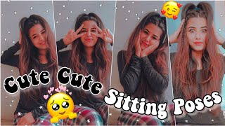 Snapchat Cute Sitting Poses  Selfie Poses for girls  Snapchat poses for girls  Sitting Poses [upl. by Tarah]