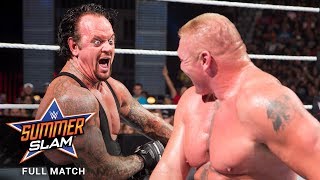 FULL MATCH  Brock Lesnar vs The Undertaker SummerSlam 2015 [upl. by Gae]