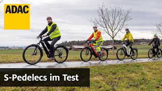 Bis zu 45 kmh SPedelecs im Test  ADAC [upl. by Naillimxam]