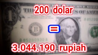 TERJAWAB 200 dolar berapa rupiah [upl. by Madeleine]