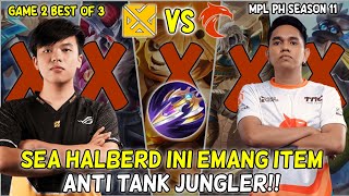 SEA HALBERD INI EMANG ITEM ANTI TANK JUNGLER  BREN vs TNC  MPL PH Game 2  KBreakdown [upl. by Nimoynib]