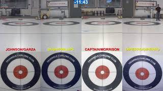 Mixed Doubles Bonspiel  Draw 5  JohnsonGarza v BushPhillips amp CaptainMorrison v DiPierroDiPi [upl. by Jimmy]