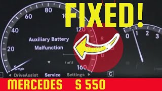 How to fix Auxiliary Battery Malfunction on Mercedes S550 w221 [upl. by Tail316]