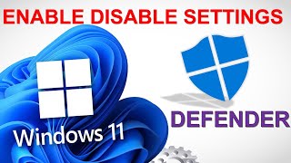 Window Defender settings  Enable and Disable windows antivirus protection  Defender notification [upl. by Terb]