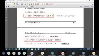 Design of Irrigation Structures  Solved Problems on Design of Apron  Dr Amir Mobasher [upl. by Arnelle665]