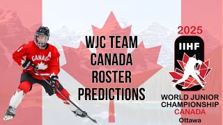 WJC Team Canada roster predictions [upl. by Iene]