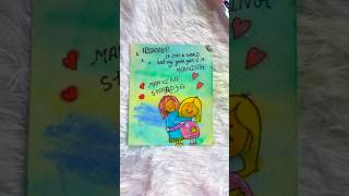 rainbow 🌈 card for friendship day youtubeshorts shortsbeta [upl. by Rinaldo]