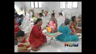 Making of Eco Friendly Ganesh Murti [upl. by Yenor]