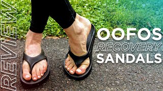 Shoe Review OOfos Sandals Review [upl. by Letsirk265]