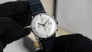 Junghans Meister Chronoscope Terrassenbau Steel Limited Edition 027472901 [upl. by Conn]