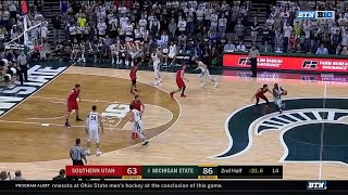 Xavier Tillman with the Flush to Cap off the Win vs Southern Utah [upl. by Enak558]