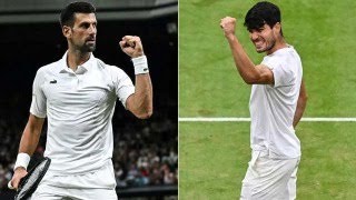 wimbledon final preview 2024 alcaraz djokovic [upl. by Dyrraj]