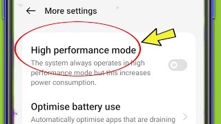 Oneplus Mobile  High performance mode Settings in Nord Ce3 [upl. by Adnamas761]