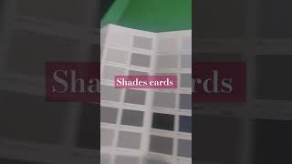 Shades cards youtubeshorts interiordesign home howtomakepaintingonwall homedecor youtube yt [upl. by Rochemont589]