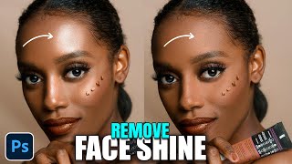 Remove Face Shine  Photoshop Tutorial 2080 [upl. by Thordia]