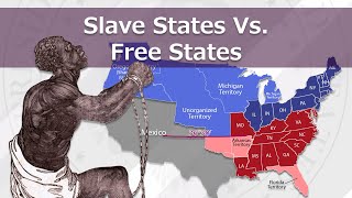 Slave States Vs Free States  History of the USA [upl. by Zinnes]