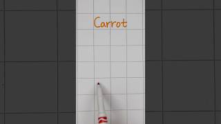 How to write Carrot in Korean당근dang geun handwritingkorean hangul learnkoreanwriting [upl. by Ruddy]