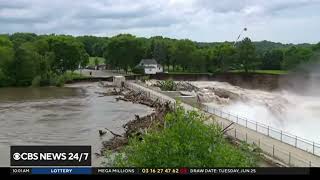 Rapidan River eroded by raging floodwaters [upl. by Debra2]