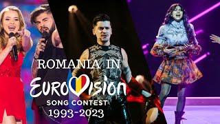 EUROVISION THROUGH TIME ETT  All Songs ROMANIA 1993  2023  Recap and Ranking [upl. by Ingaborg]