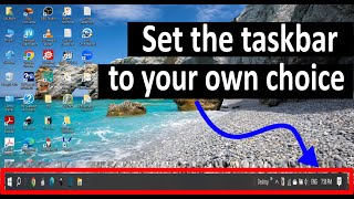 How to change the taskbar settings [upl. by Hajidahk]