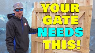 How to Keep a Wooden Fence Gate from Sagging [upl. by Emerald236]