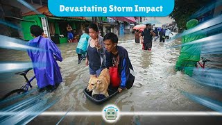 Tragic Aftermath of Tropical Storm Trami Philippines Faces Devastation and Despair [upl. by Nolek589]