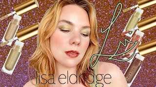 Lisa Eldridge LIQUID LUREX Eyeshadows  5 NEW Shades  Demo Review Comparisons ✨ [upl. by Nuhsyar]