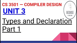 311 Types and Declarations Part 1 in Tamil [upl. by Eidnew]