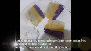 Resep Kue Lapis Kukus Pisang Ubi  Camilan Diet Kenyang Real food JSR [upl. by Laundes859]