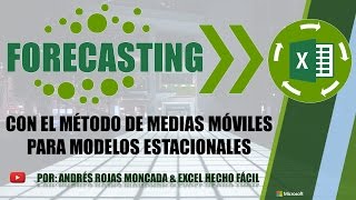 Forecasting con el método de medias móviles para modelos estacionales [upl. by Dory]