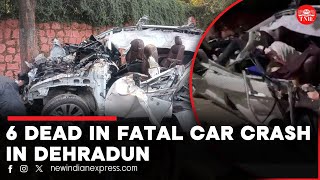 6 students killed 1 critically injured in fatal car crash in Dehradun [upl. by Oulman]