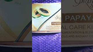 Papaya facial kit review shortsvideo viralvideo beautationcourse papayafacial 👈 [upl. by Aihsila]