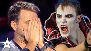 VAMPIRE Frightens Everyone On Romanias Got Talent 2019  Got Talent Global [upl. by Leahcimdivad]