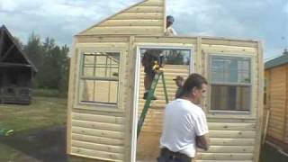 Log Cabin Kit Assembly Video [upl. by Conley]