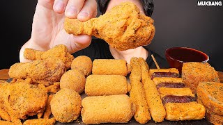 ASMR MUKBANG  BBURINKLE FRIED CHICKEN 🍗 HOT DOG CHEESE BALL EATING 뿌링클 치킨 뿌링 사이드메뉴 치즈볼 멘보샤 치즈스틱 먹방 [upl. by Bluefield]