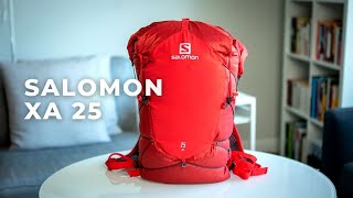 Salomon XA 25 Set Review  My Favourite Fastpacking Pack [upl. by Nylirek]