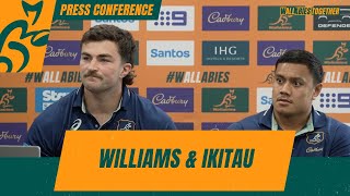 Jeremy Williams amp Len Ikitau  Wallabies [upl. by Xuaegram]