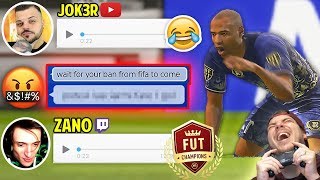 SCRIVO ad OGNI AVVERSARIO che INCONTRO in WL YOUTUBE EDITION  FIFA 20 [upl. by Lenee]