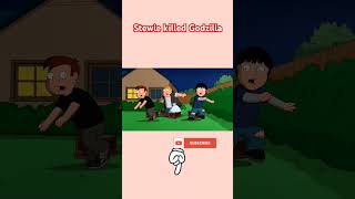 Stewie killed Godzilla  family guy funny moments  viralvideo shorts [upl. by Akinorev414]