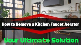 DIY Kitchen Faucet Repair Removing and Replacing the Aerator [upl. by Obbard]