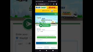 How To Track Bluedart Courier online status check Bluedart [upl. by Mitch]