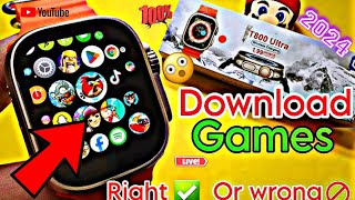 T800 ultra smart watchgame download  T800 ultrasmart watch me game kaisedownload karen T800 [upl. by Namas808]