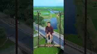 আমার ভাতিজা কে নিয়ে 😍  Drone View  shorts viralshorts drone video villagelife [upl. by Leoine]