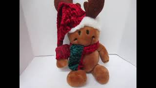 Dandee Christmas Reindeer Singing Plush Grandma Ran Over by Reindeer [upl. by Clementia]